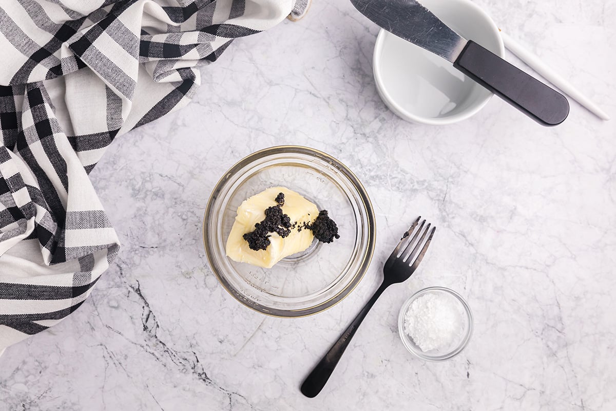 truffle and butter in bowl