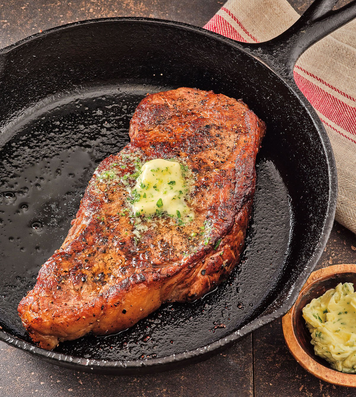 beef in a skillet