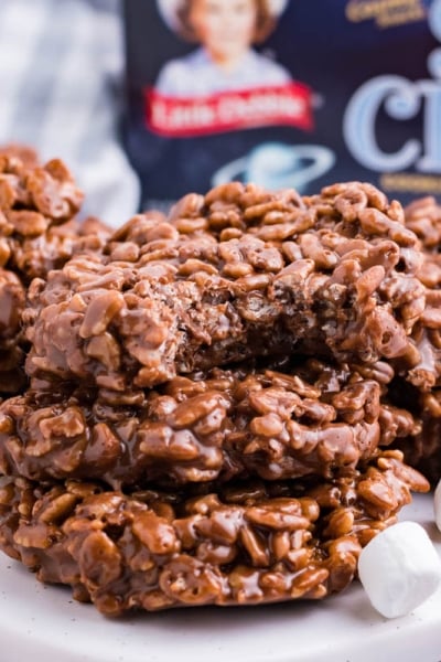 Platter of homemade star crunch cookies