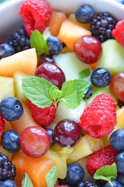 Close up of fruit salad