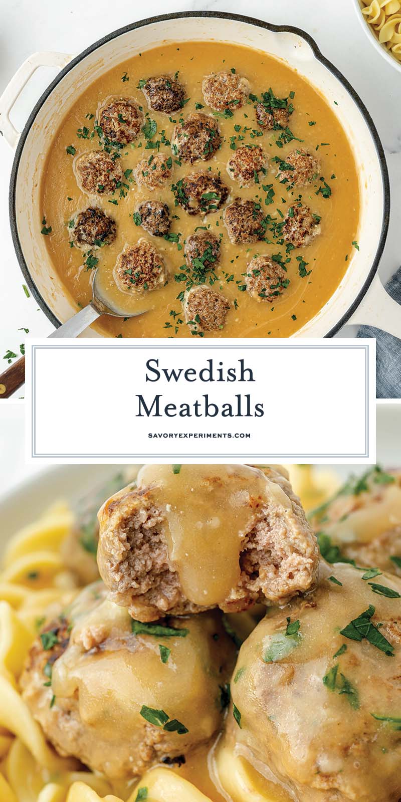 collage of swedish meatballs