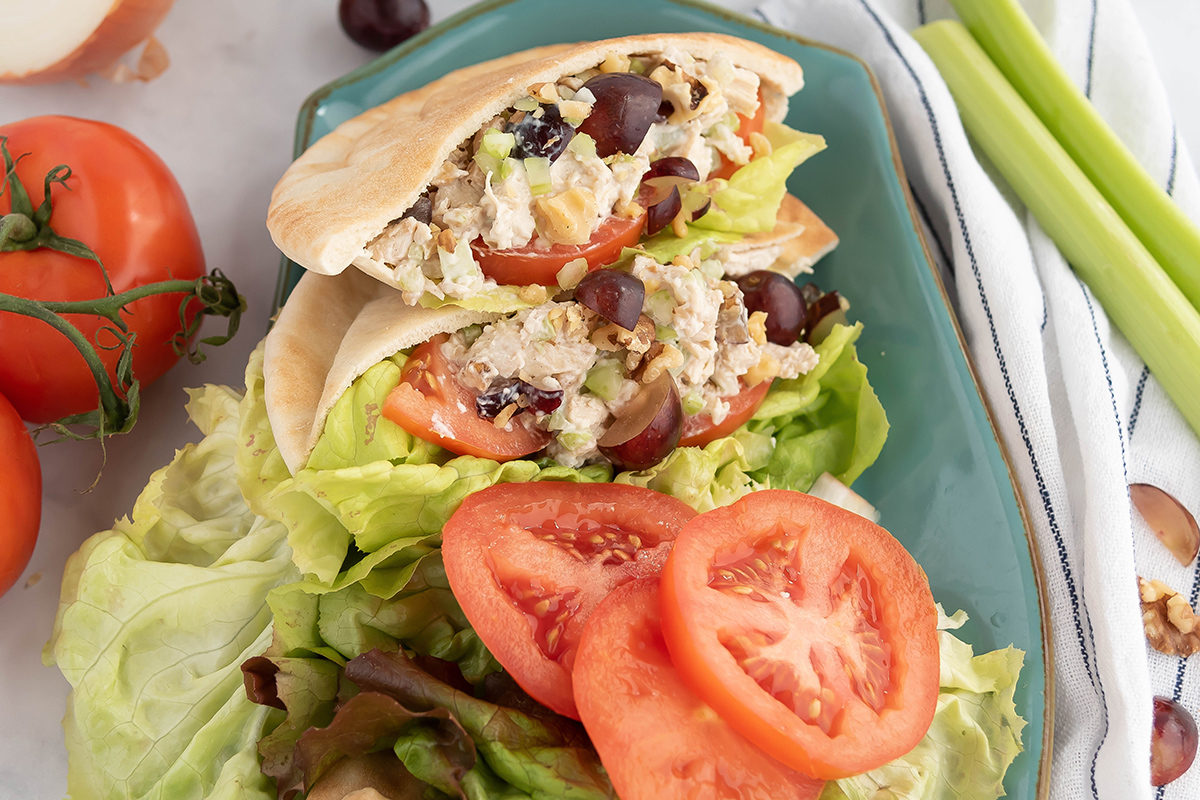 BEST Chicken Salad Pitas Recipe- Upgrade Your Chicken Salad Sandwich