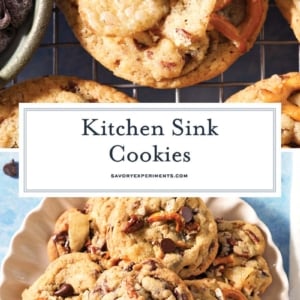 collage of kitchen sink cookies with text overlay