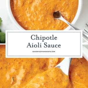 collage of chipotle mayo