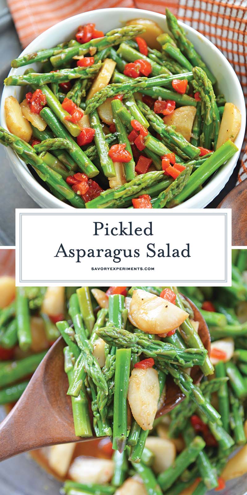 marinated asparagus salad for pinterest