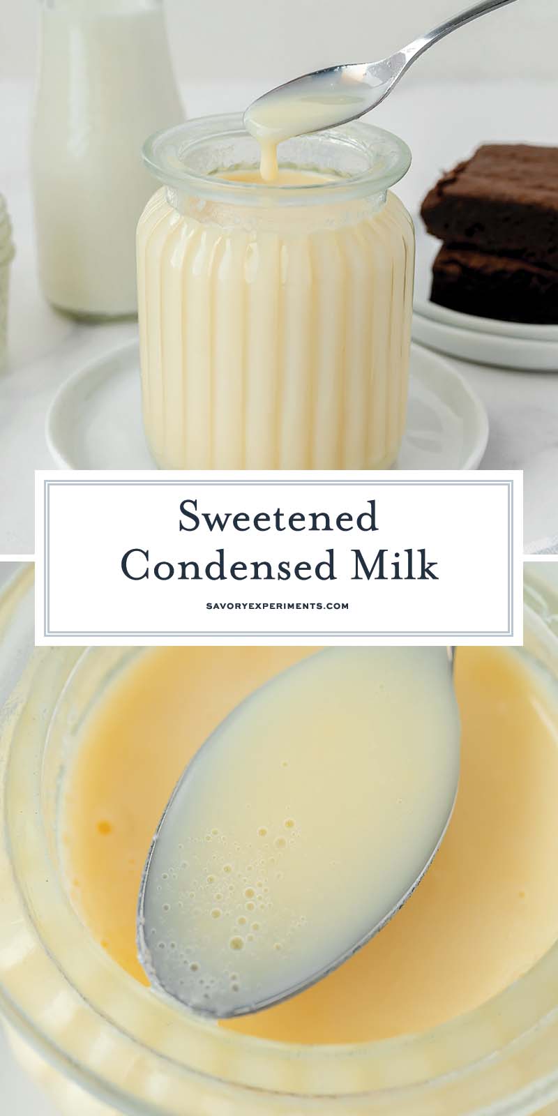 collage of sweetened condensed milk