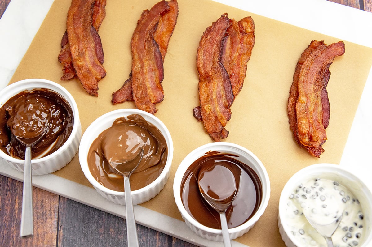bacon with dipping chocolate