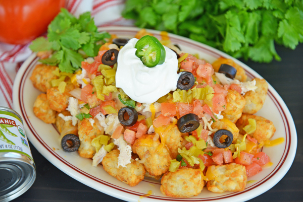 A plate of loaded totchos