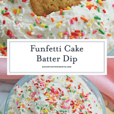 funfetti cake batter dip for pinterest
