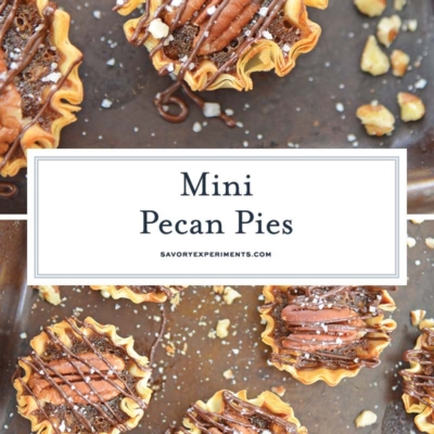 collage of pecan pie for pinterest