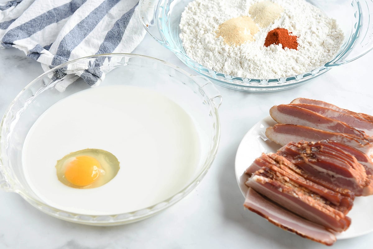 chicken fried bacon ingredients