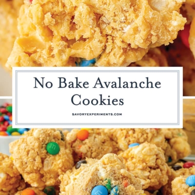 collage of avalanche cookies