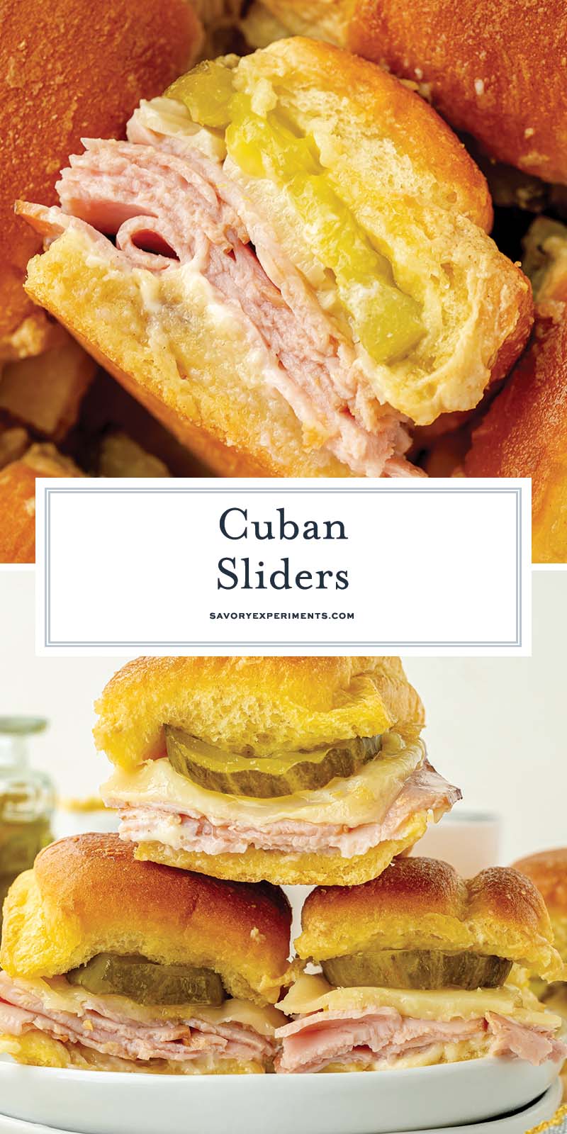 collage of cuban sliders