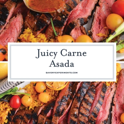 collage of carne asada