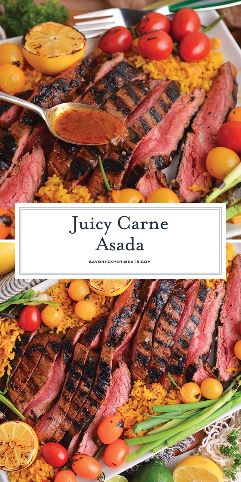 collage of carne asada