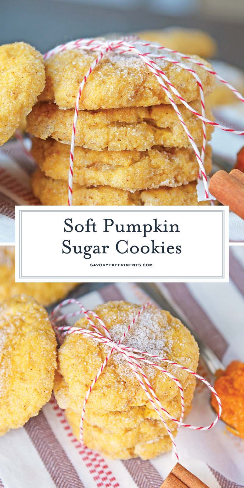 collage of drop pumpkin cookies