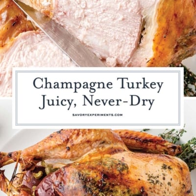 champagne of juicy champagne roasted turkey
