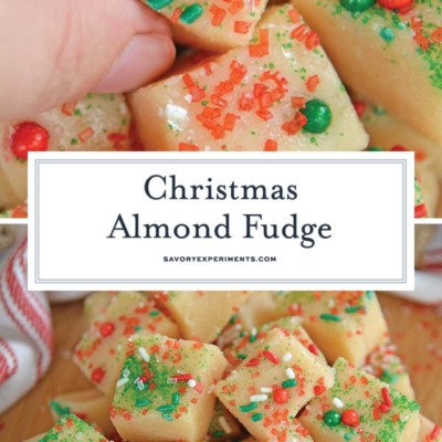 collage of christmas fudge