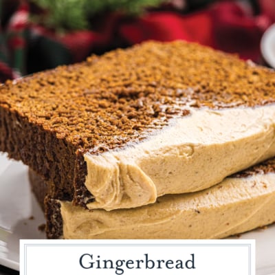 angled shot of slices of cake on plate with text overlay