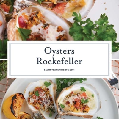 collage of oysters rockefeller