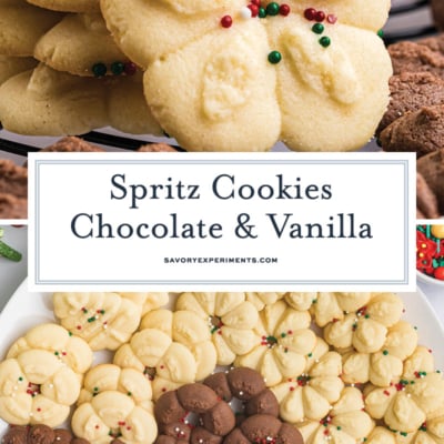 no chill cookie dough spritz cookies