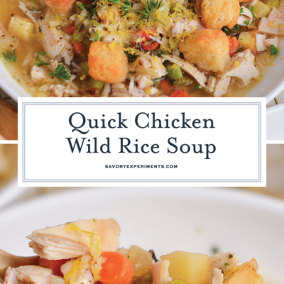 Quick chicken and wild rice soup—30-minute lemon-Parmesan comfort with rotisserie chicken.