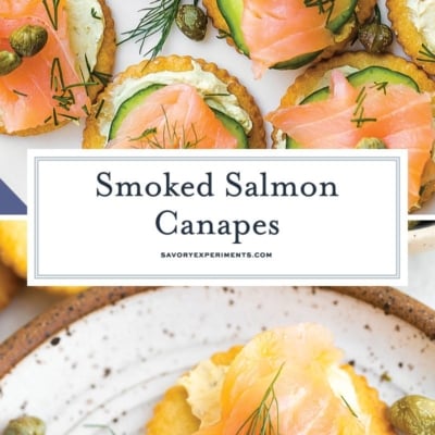 smoked salmon canapés