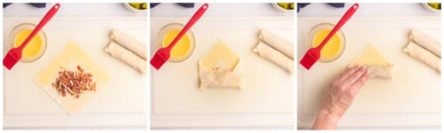 how to roll antipasto egg rolls