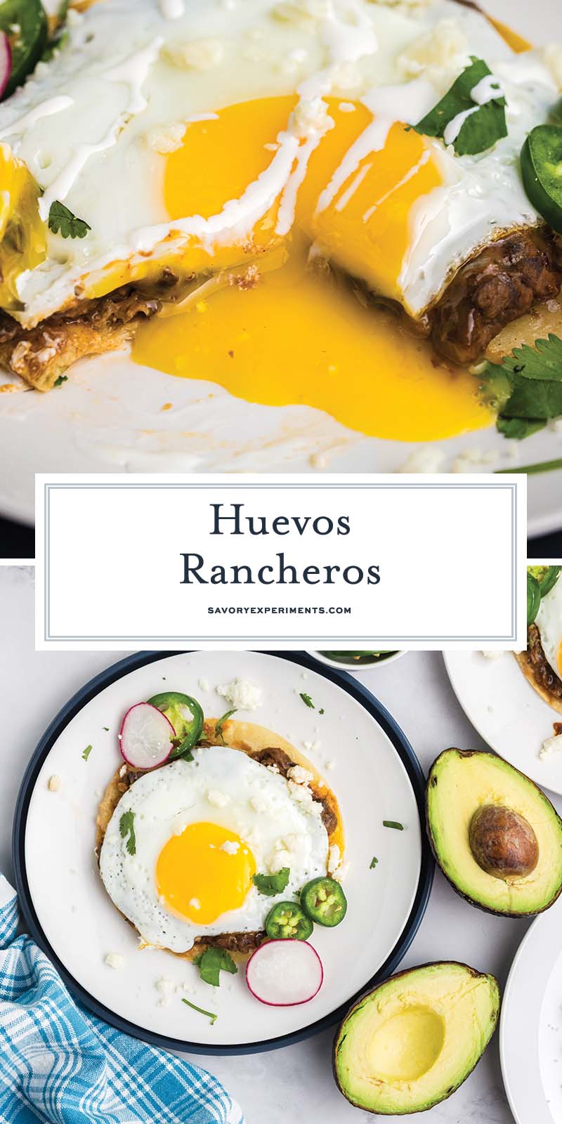 collage of huevos rancheros