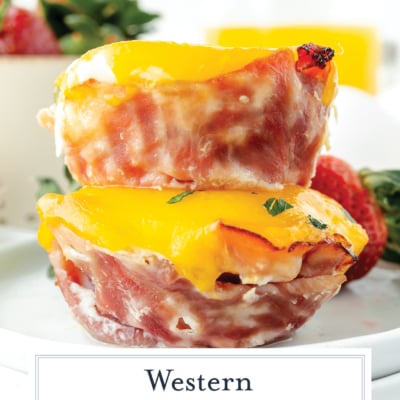 straight ahead shot of stack of two egg cups with text overlay