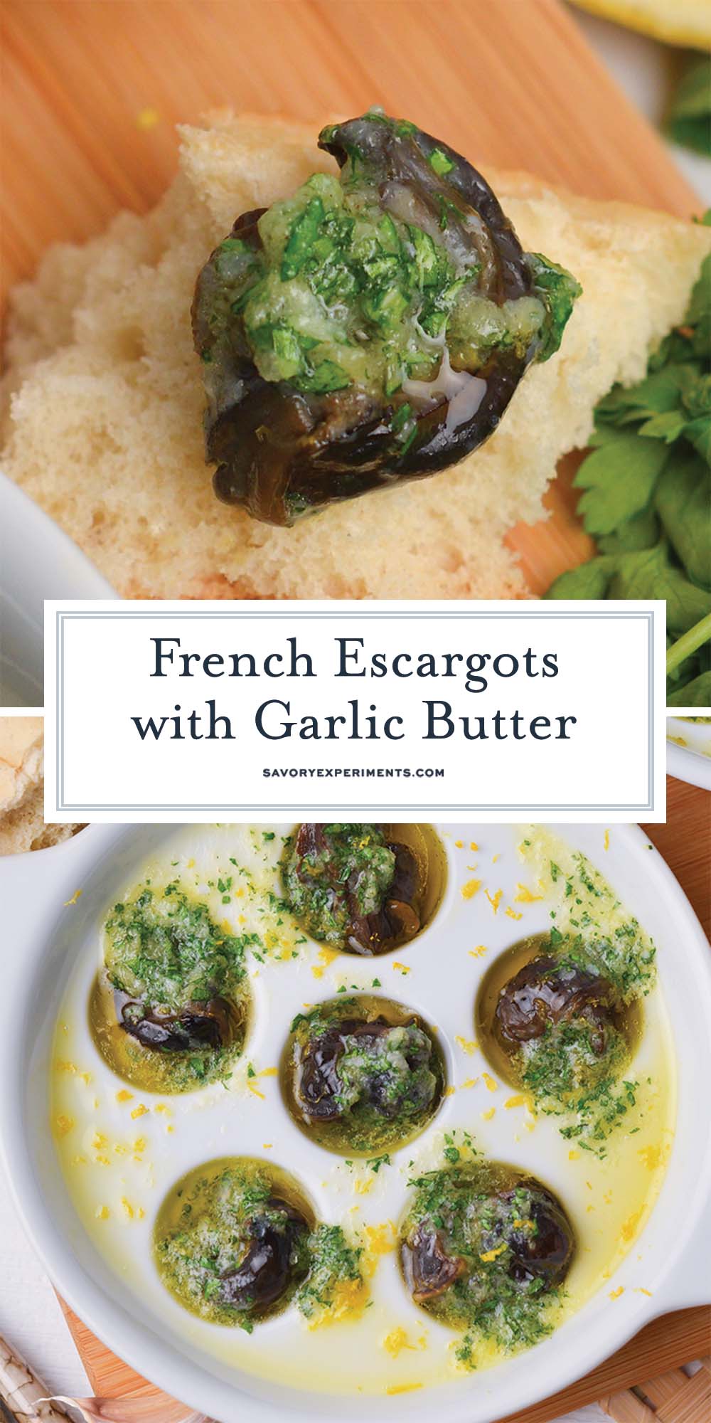 french escargots with garlic butter for pinterest