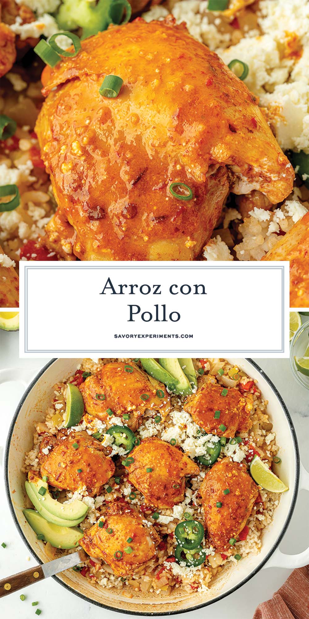 collage of arroz con pollo