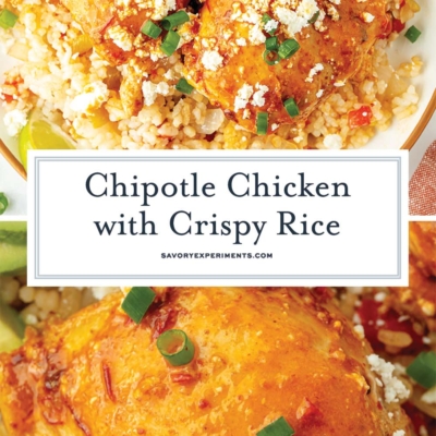 collage of chicken and rice recipe for pinterest