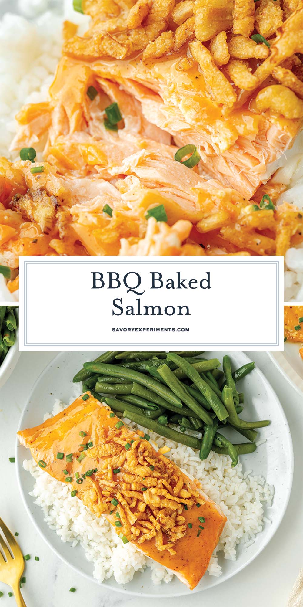 collage of bbq baked salmon