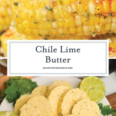 collage of chile lime butter