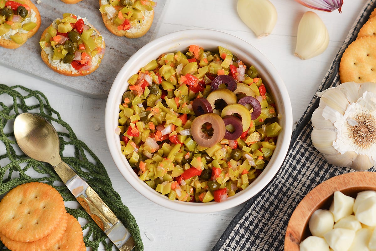 garnished olive tapenade