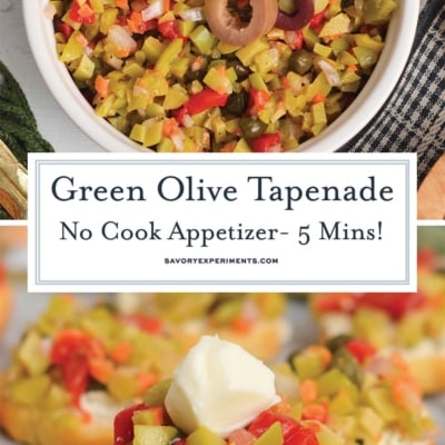 pictures of homemade green olive tapenade