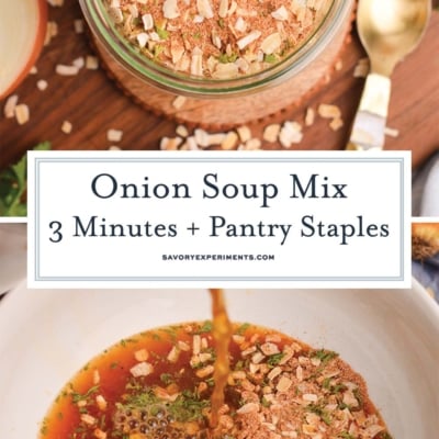 collage of dry onion soup mix recipe for pinterest