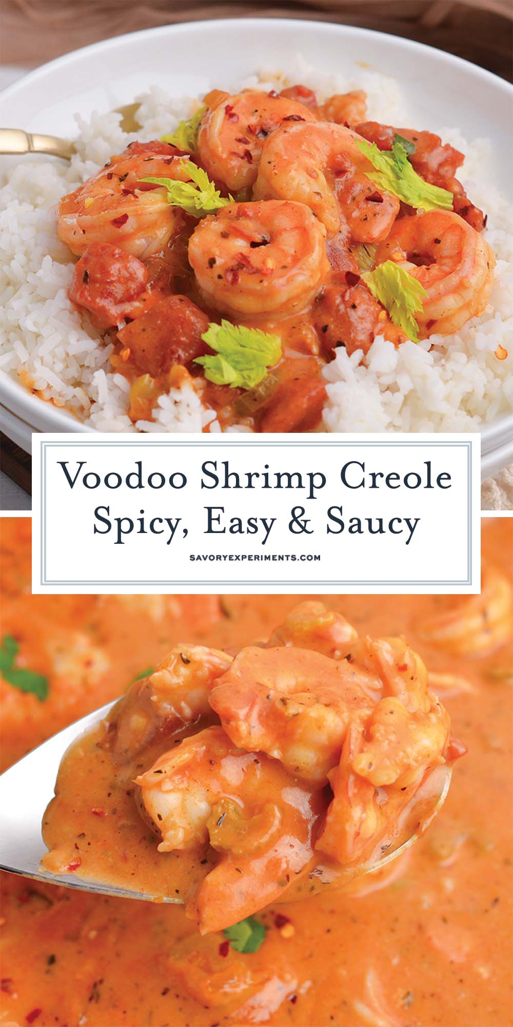 collage of voodoo shrimp creole recipe images for pinterest